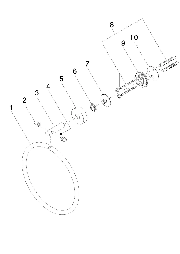 Dornbracht Handtuchring in chrom (matt) Dornbracht Handtuchring in chrom (matt)