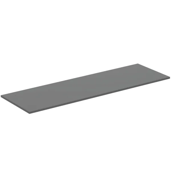 Waschtischplatte i.life B ohne Ausschnitt 1604x506x18mm Weiß matt