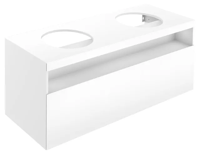 KEUCO Waschtischunterschrank „Stageline“ Inox (Glas, satiniert), Inox (Lack, seidenmatt), ohne Hahnlochbohrung, ohne Beleuchtung 1400 × 550 × 490 mm KEUCO Waschtischunterschrank „Stageline“ Inox (Glas, satiniert), Inox (Lack, seidenmatt), ohne Hahnlochbohrung, ohne Beleuchtung 1400 × 550 × 490 mm