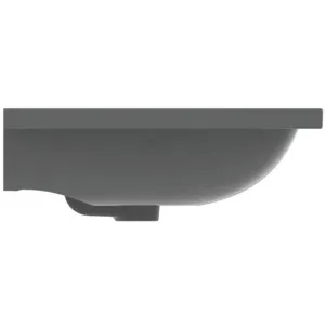 Waschbecken „i.lifeB“ 61 × 51 × 18 cm, Hahnlochposition mittig in Grau Waschbecken „i.lifeB“ 61 × 51 × 18 cm, Hahnlochposition mittig in Grau