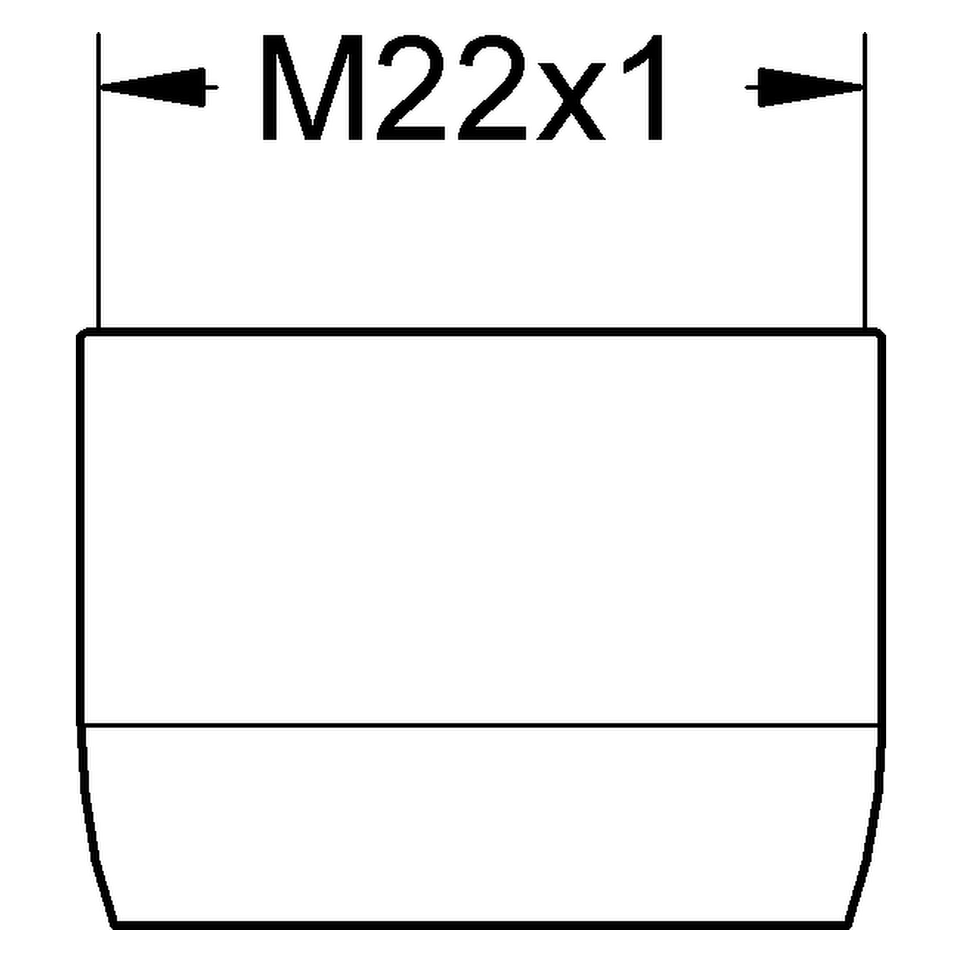 Mousseur 13928, Innengewinde, M 22 × 1, Durchflussklasse A, 13,5 - 15,0 l/min bei 3 bar, chrom