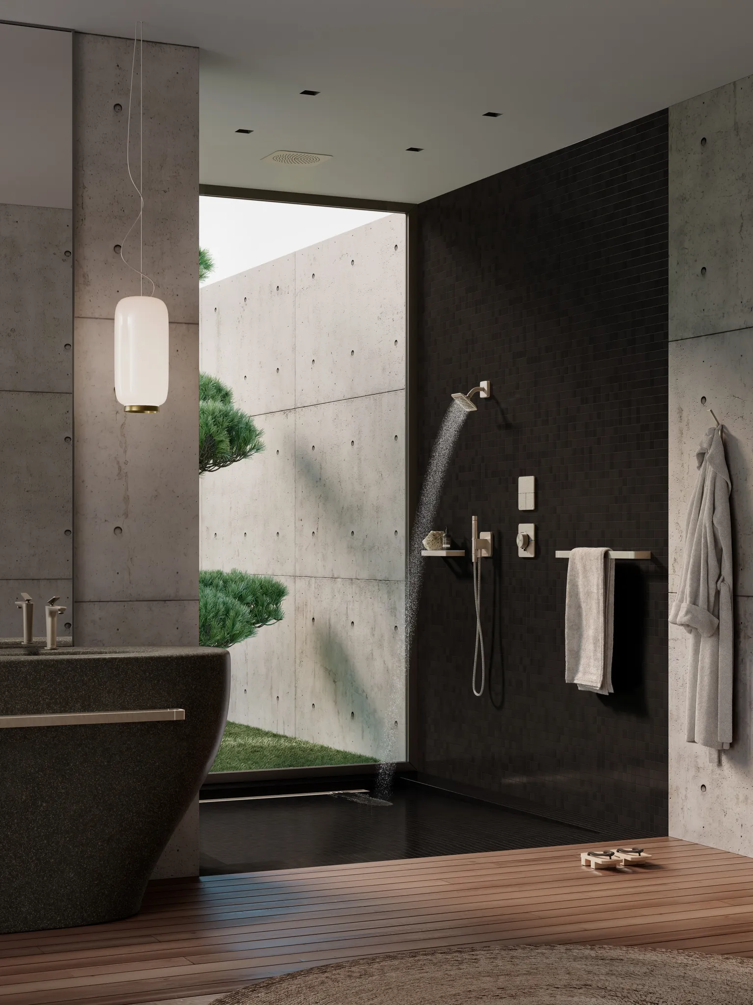 AXOR ShowerSelect ID Ventil Unterputz softsquare für 3 Verbraucher Chrom