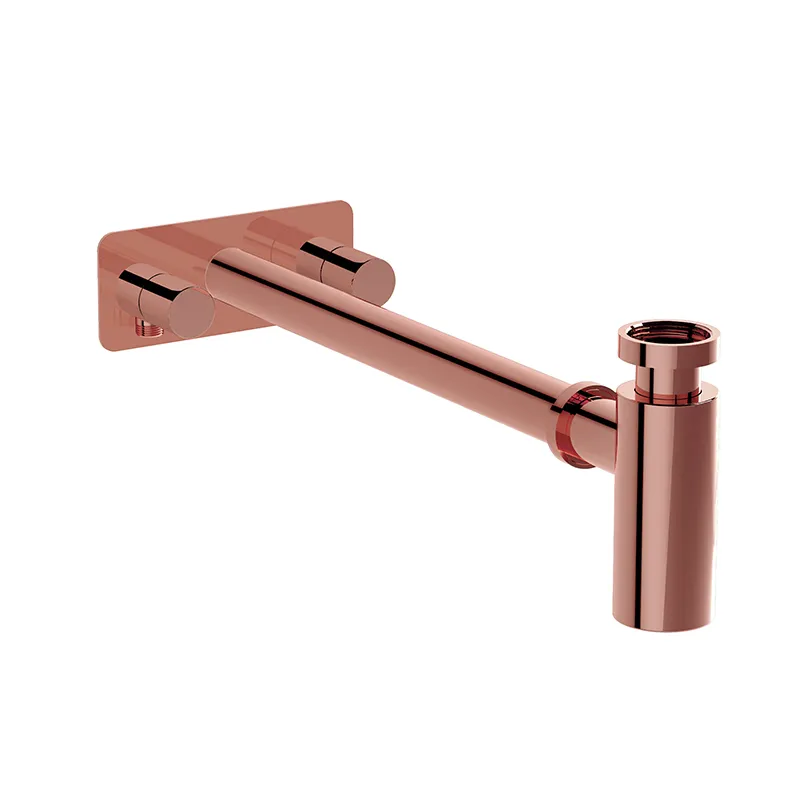 VitrA Design Siphon Abgangsrohr und Rosette mit 2 Eckventilen (links + rechts) G 1 ¼" Kupfer Soft VitrA Design Siphon Abgangsrohr und Rosette mit 2 Eckventilen (links + rechts) G 1 ¼" Kupfer Soft