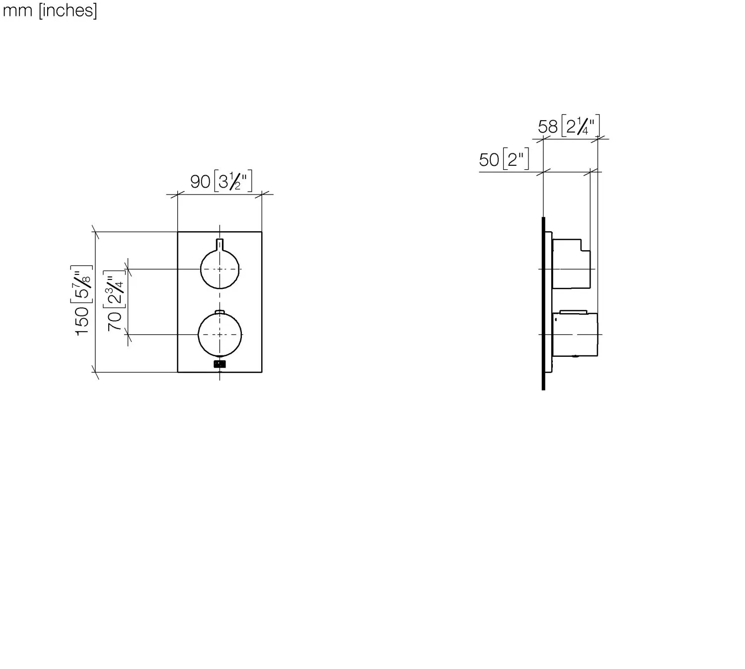 Dornbracht UP-Thermostat SERIENSPEZIFISCH Gold gebürstet PVD, Abdeckplatte 150 x 90 mm, Sicherheitssperre bei 38°C, voreinstellbare Heißwasserbegrenzung Dornbracht UP-Thermostat SERIENSPEZIFISCH Gold gebürstet PVD, Abdeckplatte 150 x 90 mm, Sicherheitssperre bei 38°C, voreinstellbare Heißwasserbegrenzung