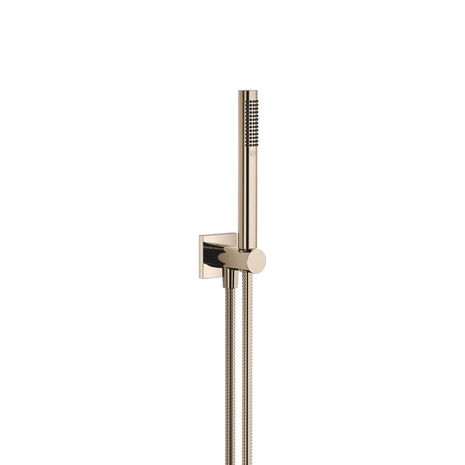 Dornbracht Schlauchbrausegarnitur SERIENSPEZIFISCH Light Gold PVD, 1/2" Anschluss, Rosette 60 x 60 mm, max. Durchfluss 15 l/min, Metallschlauch 1250 mm mit Verdrehschutz Dornbracht Schlauchbrausegarnitur SERIENSPEZIFISCH Light Gold PVD, 1/2" Anschluss, Rosette 60 x 60 mm, max. Durchfluss 15 l/min, Metallschlauch 1250 mm mit Verdrehschutz