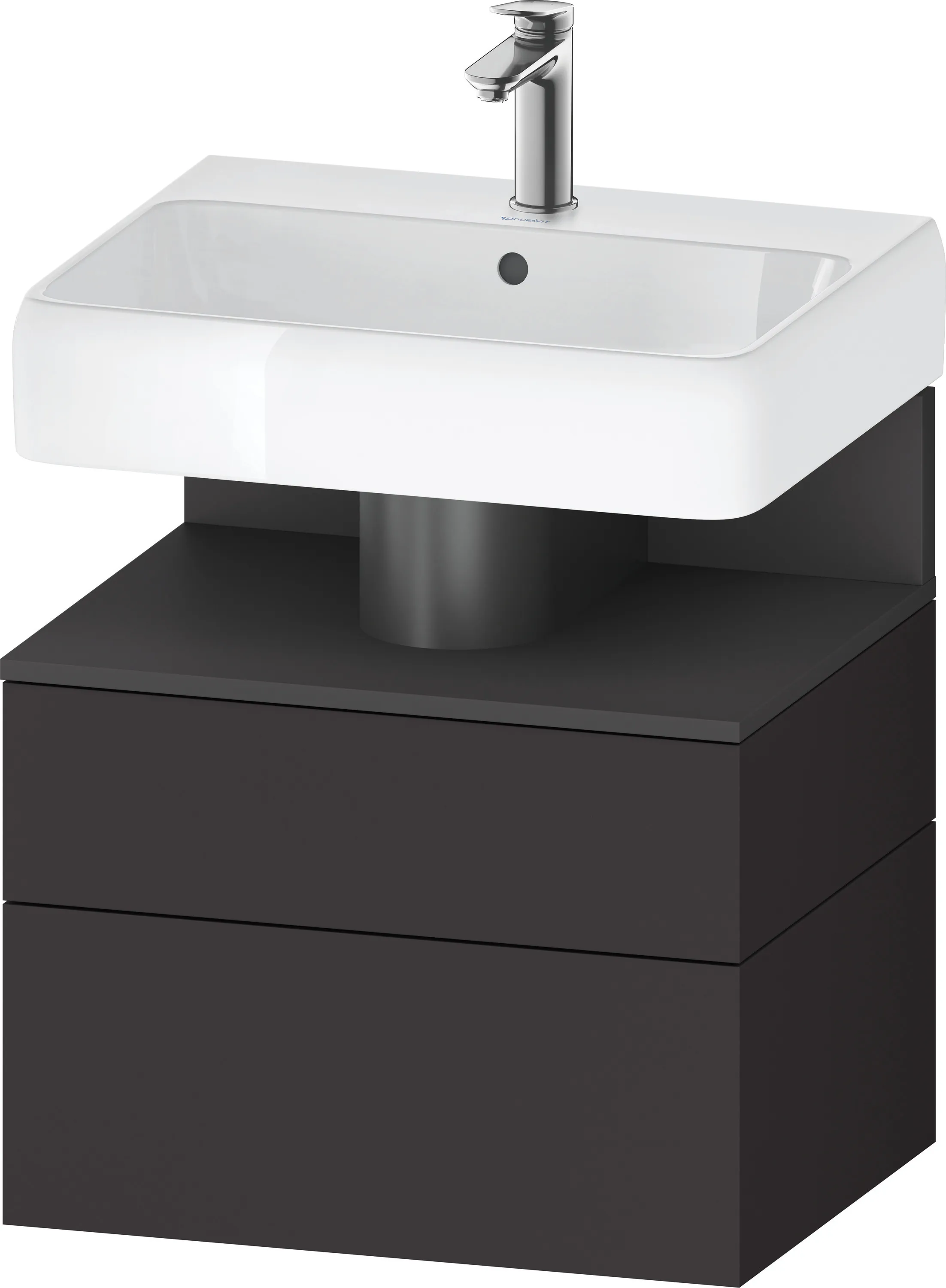 Duravit Waschtischunterschrank wandhängend „Qatego“ 59 × 59 × 47 cm, ohne Beleuchtung