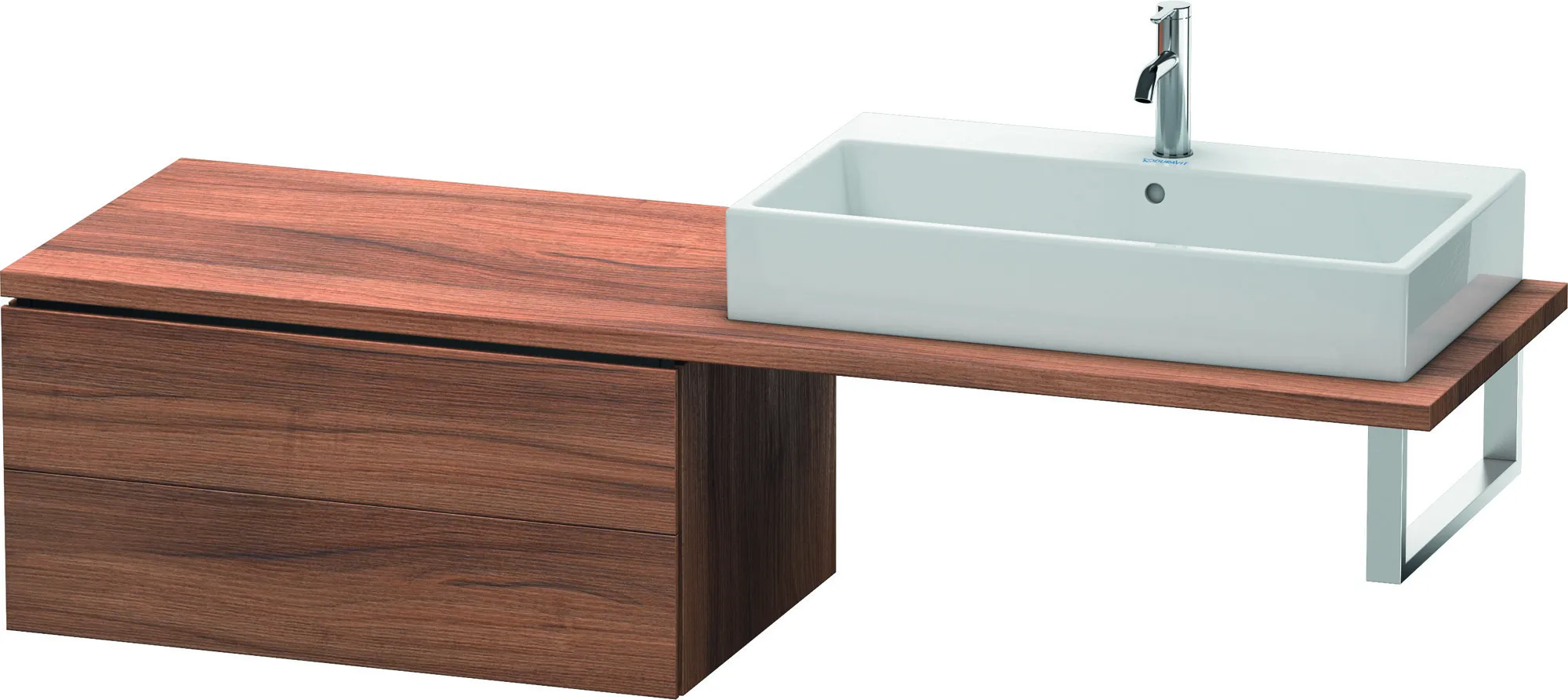 Duravit Unterschrank für Konsole „L-Cube“ 82 × 40 × 54,7 cm Nussbaum Natur