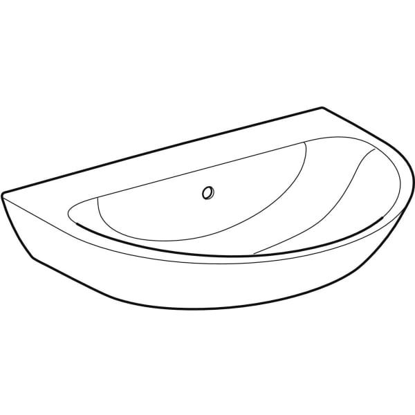Wandwaschtisch „Renova“, mit Überlauf 70 × 52 cm in weiß alpin Wandwaschtisch „Renova“, mit Überlauf 70 × 52 cm in weiß alpin
