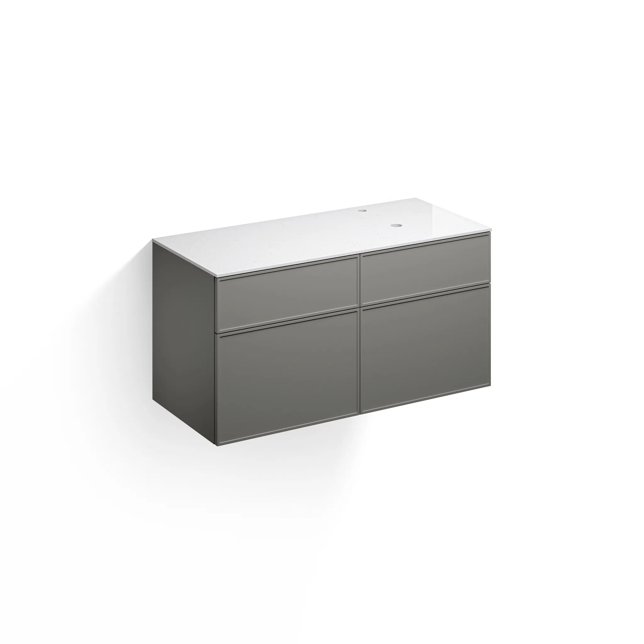 Alape Möbelmodul Arkta 1200x600 Carrara/Quarzgrau