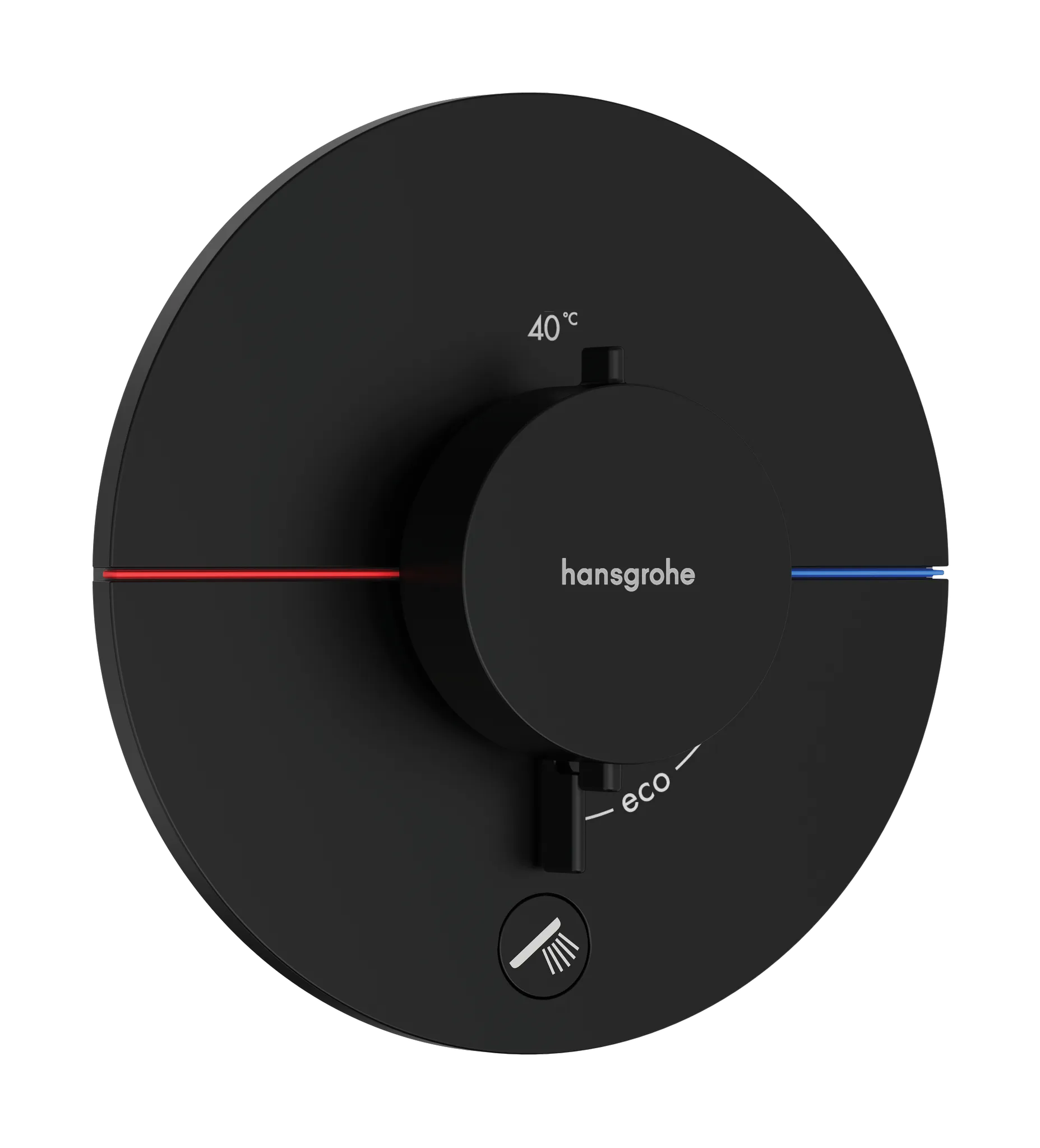 Hansgrohe ShowerSelect Comfort S Thermostat Unterputz für 1 Verbraucher und einen zusätzlichen Abgang, Mattschwarz Hansgrohe ShowerSelect Comfort S Thermostat Unterputz für 1 Verbraucher und einen zusätzlichen Abgang, Mattschwarz