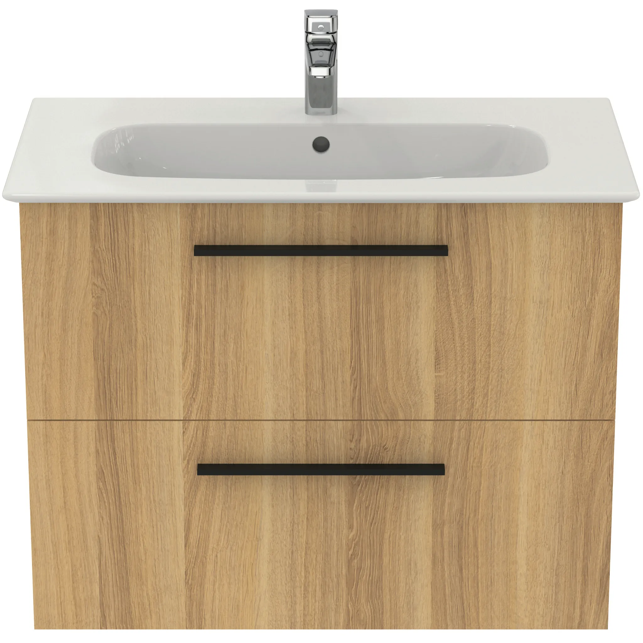 Möbelpaket i.life A mit Waschtisch 80cm und Unterschrank mit schwarzem Griff Weiß matt Möbelpaket i.life A mit Waschtisch 80cm und Unterschrank mit schwarzem Griff Weiß matt