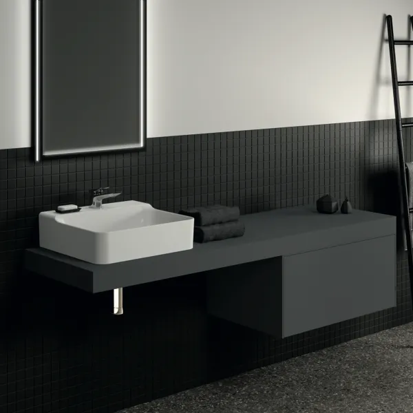 Ideal Standard Waschtischunterschrank „Conca“ 80 × 36 × 50,5 cm Anthrazit matt lackiert Ideal Standard Waschtischunterschrank „Conca“ 80 × 36 × 50,5 cm Anthrazit matt lackiert