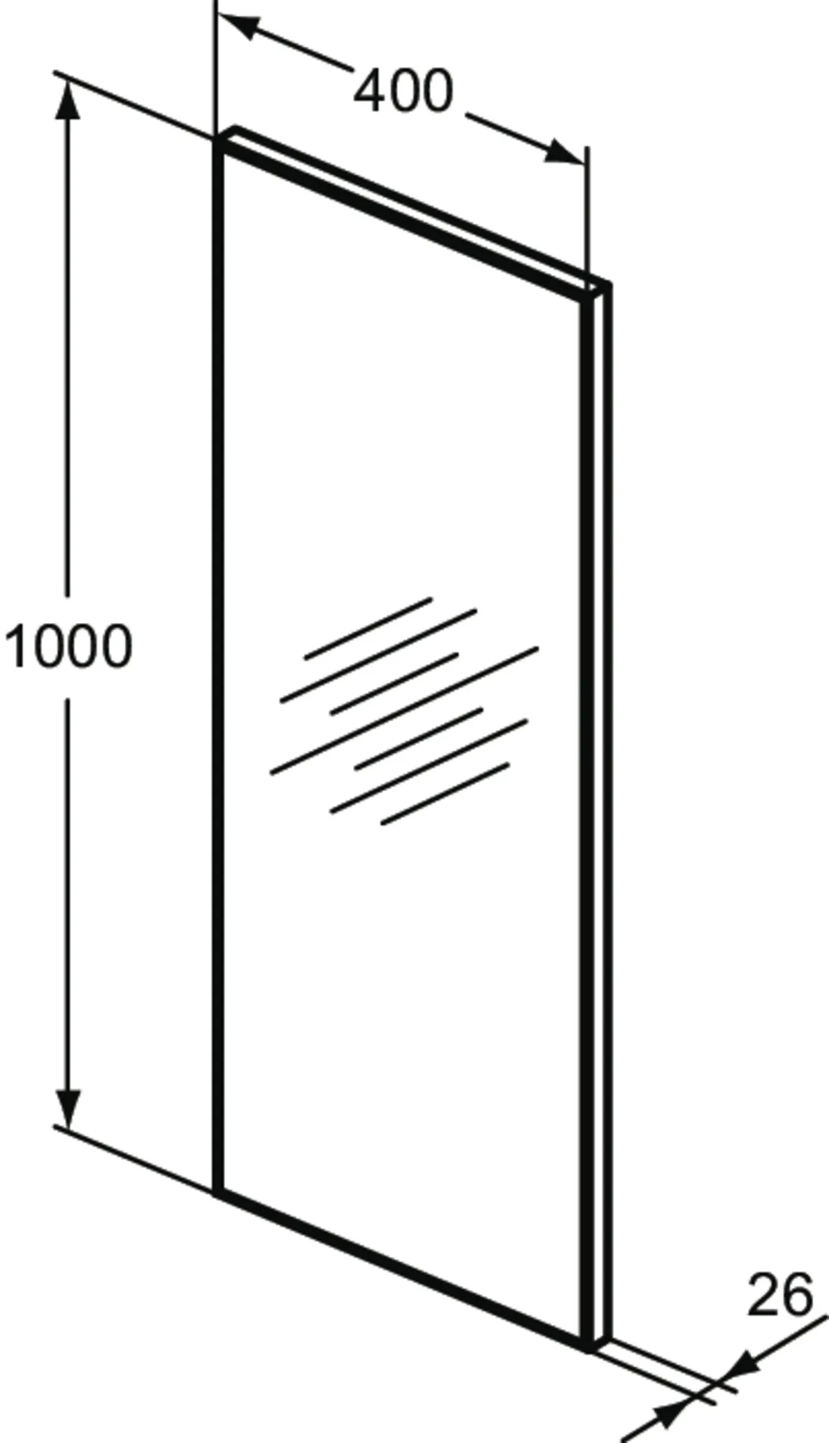 Ideal Standard Spiegel „Mirror&Light“ 40 × 100 cm Ideal Standard Spiegel „Mirror&Light“ 40 × 100 cm