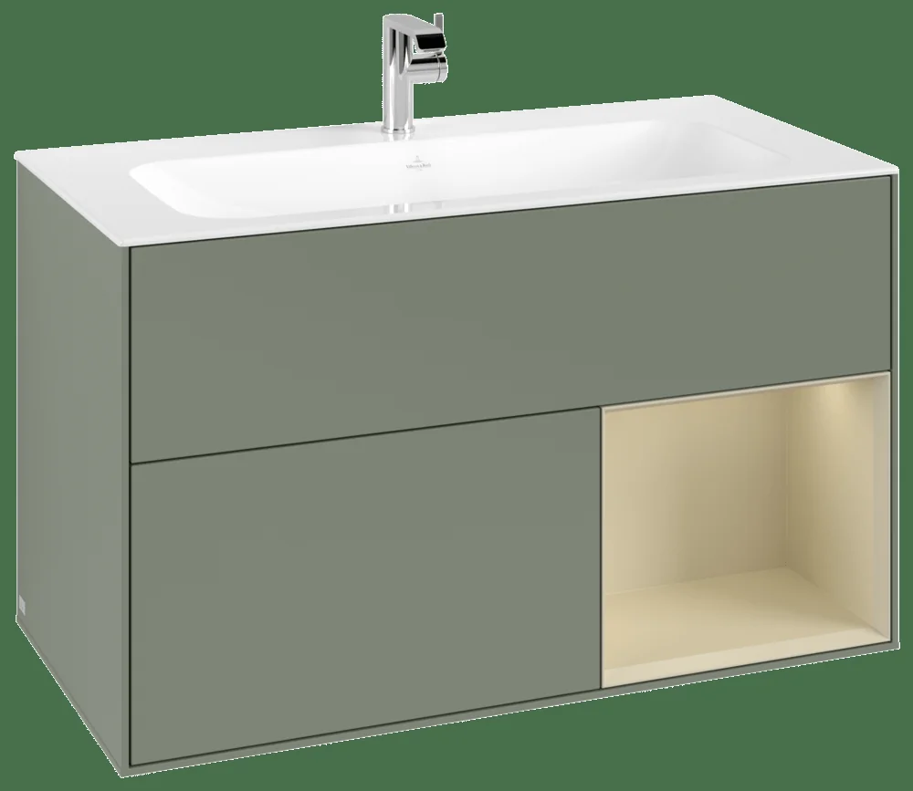 Villeroy & Boch Finion Waschbeckenunterschrank F04 996x591x498mm Olive Matt / Silk Grey Villeroy & Boch Finion Waschbeckenunterschrank F04 996x591x498mm Olive Matt / Silk Grey