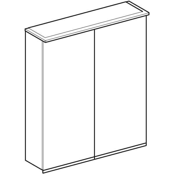 Geberit Spiegelschrank „Option“ 60 × 17,2 cm Geberit Spiegelschrank „Option“ 60 × 17,2 cm