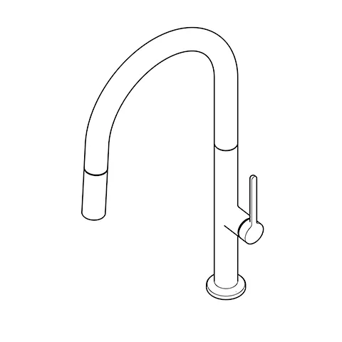 AUREA SpültischEinhandmischer herausz. Geschirrbrause Chrom AUREA SpültischEinhandmischer herausz. Geschirrbrause Chrom