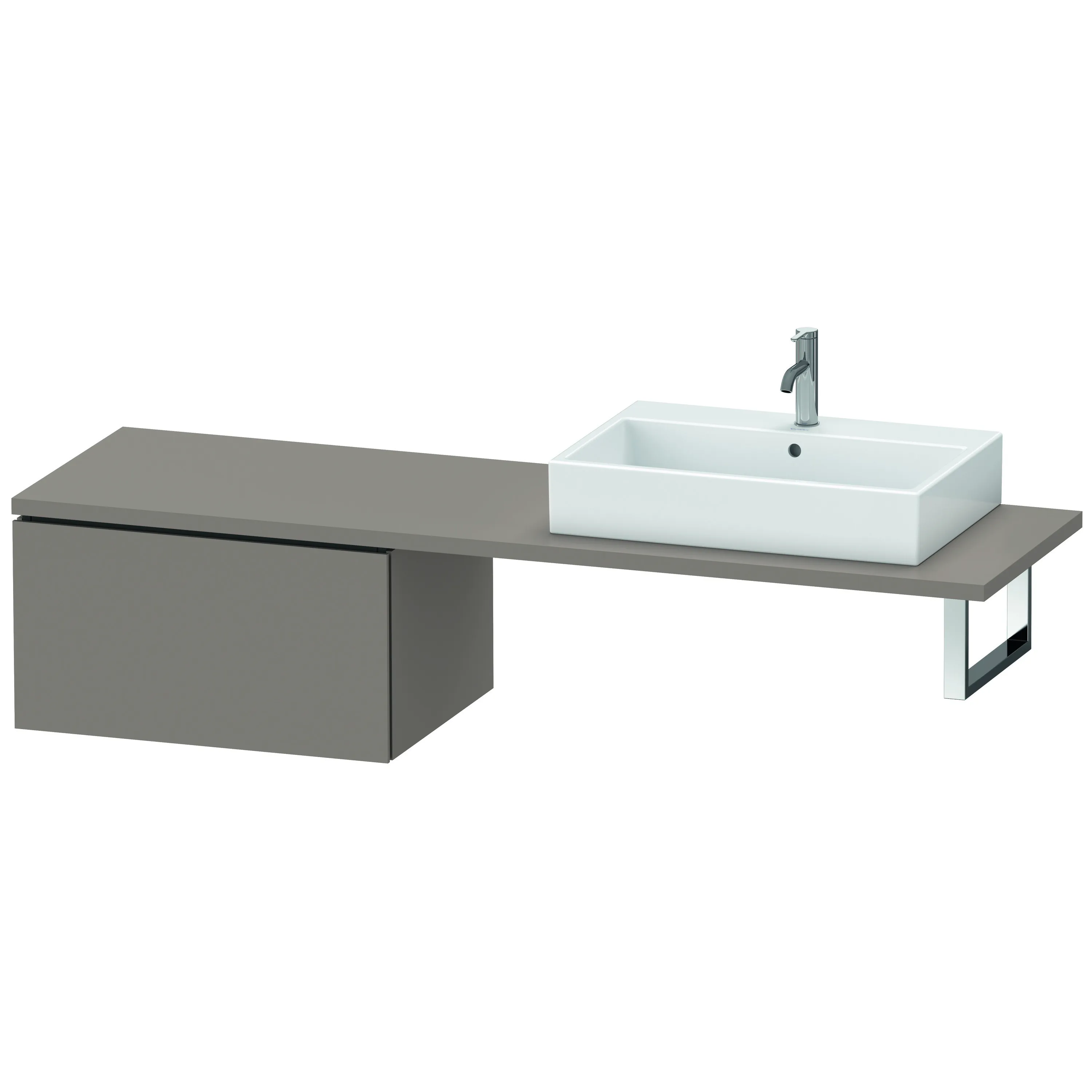 Duravit Unterschrank für Konsole „L-Cube“ 72 × 40 × 54,7 cm Basalt Matt