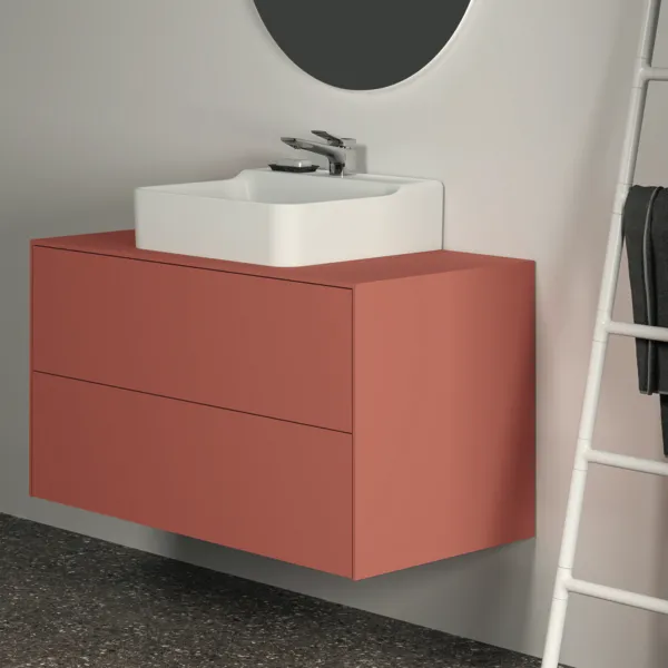 Ideal Standard Waschtischunterschrank „Conca“ 100,2 × 55 × 50,5 cm Sunset matt lackiert Ideal Standard Waschtischunterschrank „Conca“ 100,2 × 55 × 50,5 cm Sunset matt lackiert