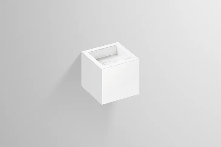 Waschbecken „Q-Serie“ 325 × 300 mm, mittig mit ProShield Waschbecken „Q-Serie“ 325 × 300 mm, mittig mit ProShield