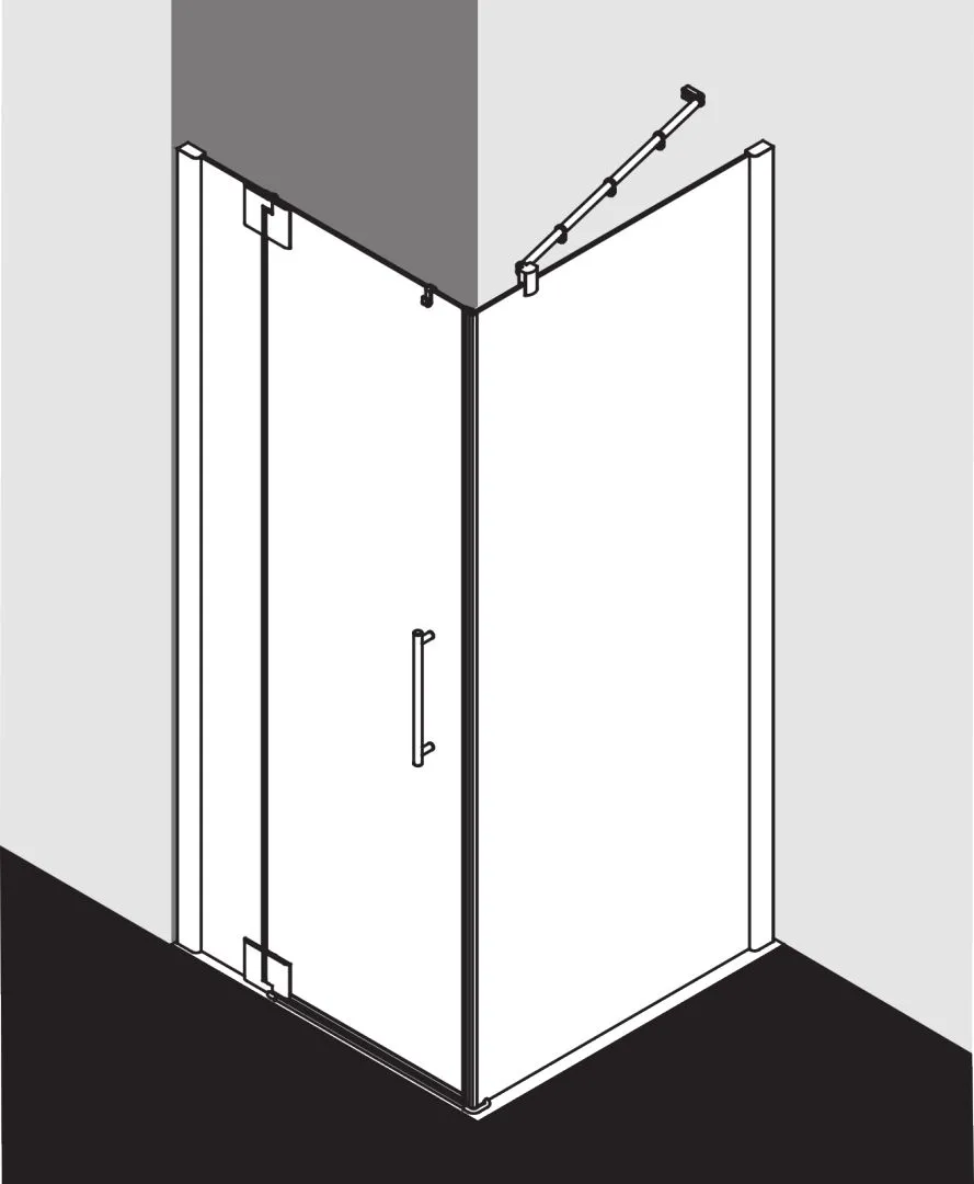 PASA XP PX1WL Pendeltür 1-flügelig mit Festfeld links, für Ecke, Höhe 2000 mm, Wanneneinbaumaß 780-810 / 775-805 mm, Breitenverstellmaß 770-800 mm, Glasaußenkante 755-785 mm, Farbe Silber Mattglanz, Glas ESG Klar PASA XP PX1WL Pendeltür 1-flügelig mit Festfeld links, für Ecke, Höhe 2000 mm, Wanneneinbaumaß 780-810 / 775-805 mm, Breitenverstellmaß 770-800 mm, Glasaußenkante 755-785 mm, Farbe Silber Mattglanz, Glas ESG Klar