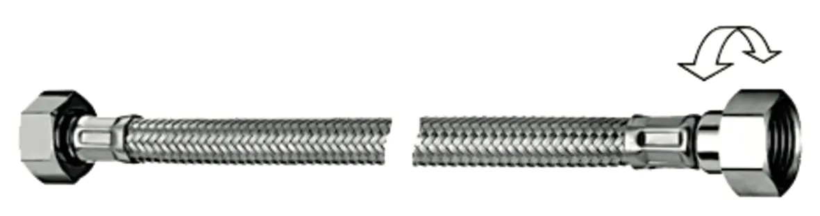 Schlauch Clean-Flex S, flexibel, 500 mm, 2x Überwurfmutter G 1/2 IG mit vormontierter Dichtung Schlauch Clean-Flex S, flexibel, 500 mm, 2x Überwurfmutter G 1/2 IG mit vormontierter Dichtung