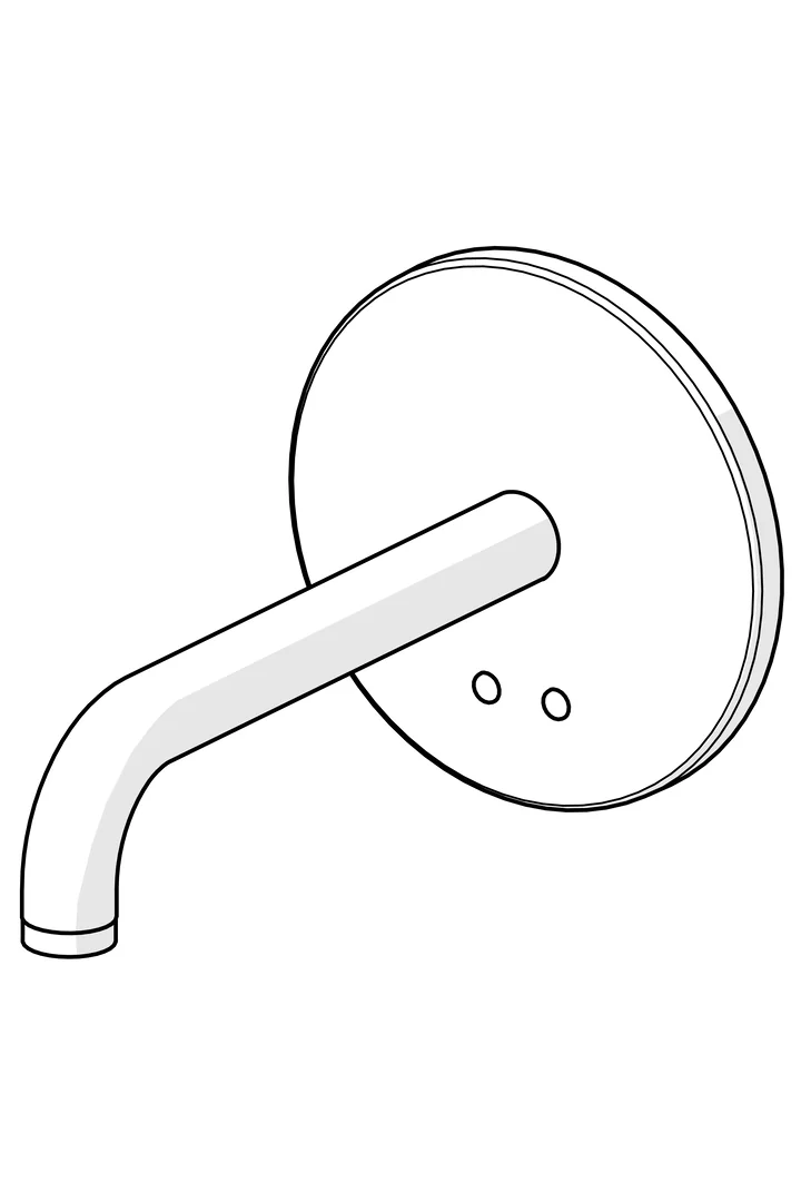 HansaELECTRA Waschtischarmatur Hansaelectra 8180 Rosette rund 3V, BT Ausl. 245mm Chrom HansaELECTRA Waschtischarmatur Hansaelectra 8180 Rosette rund 3V, BT Ausl. 245mm Chrom