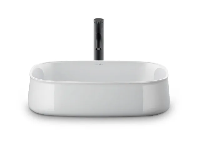 Aufsatzwaschtisch geschliffen „Zencha“ 55 × 39 × 13,5 cm, ohne Hahnlochbohrung in Weiß Hochglanz Aufsatzwaschtisch geschliffen „Zencha“ 55 × 39 × 13,5 cm, ohne Hahnlochbohrung in Weiß Hochglanz