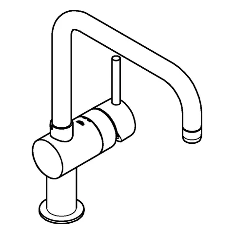 Einhand-Spültischbatterie Minta 32488, U-Auslauf, Einlochmontage, chrom Einhand-Spültischbatterie Minta 32488, U-Auslauf, Einlochmontage, chrom