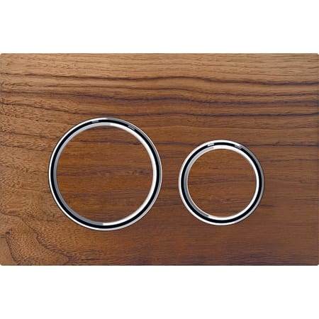 Sigma21 Betätigungsplatte für 2-Mengen-Spülung, Metallfarbe verchromt: verchromt, Nussbaum amerikanisch Sigma21 Betätigungsplatte für 2-Mengen-Spülung, Metallfarbe verchromt: verchromt, Nussbaum amerikanisch