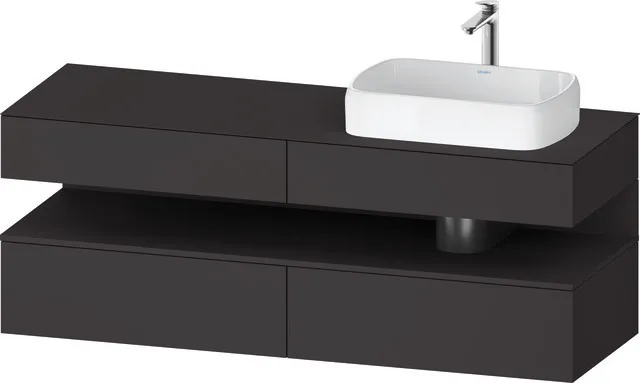 Duravit Waschtischunterschrank wandhängend „Qatego“ 160 × 60 × 55 cm Duravit Waschtischunterschrank wandhängend „Qatego“ 160 × 60 × 55 cm