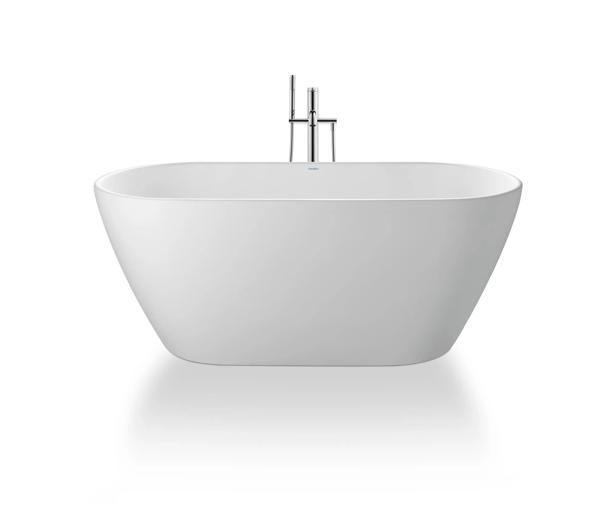 Duravit Badewanne „D-Neo“ freistehend oval 160 × 75 cm, Mittelablauf ohne Überlauf