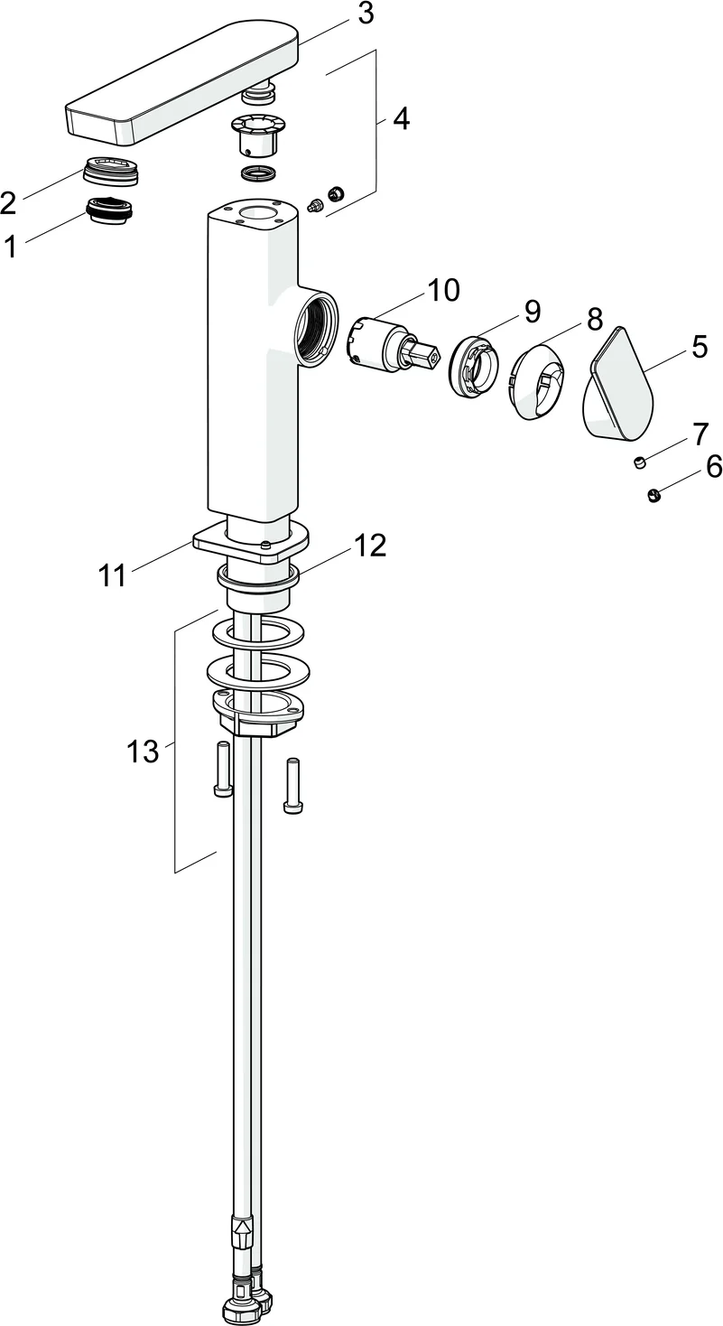 HansaSTELA Waschtischarmatur Hansastela 2021 Einhebelmischer Ausladung 175mm Chrom HansaSTELA Waschtischarmatur Hansastela 2021 Einhebelmischer Ausladung 175mm Chrom