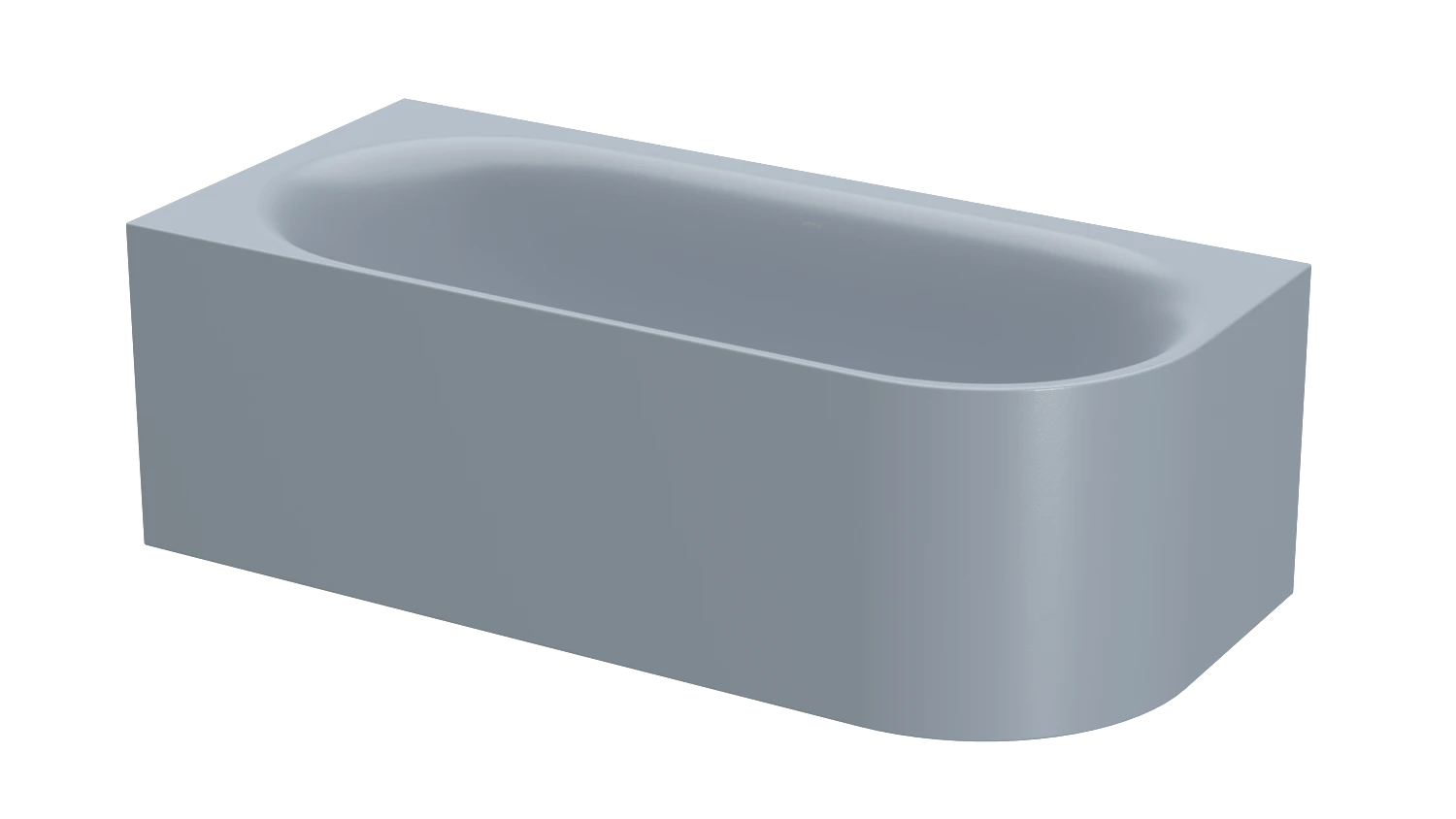 Bette oval Badewanne „BetteLux Oval IV Silhouette“ 175 × 80 cm in Blue Satin