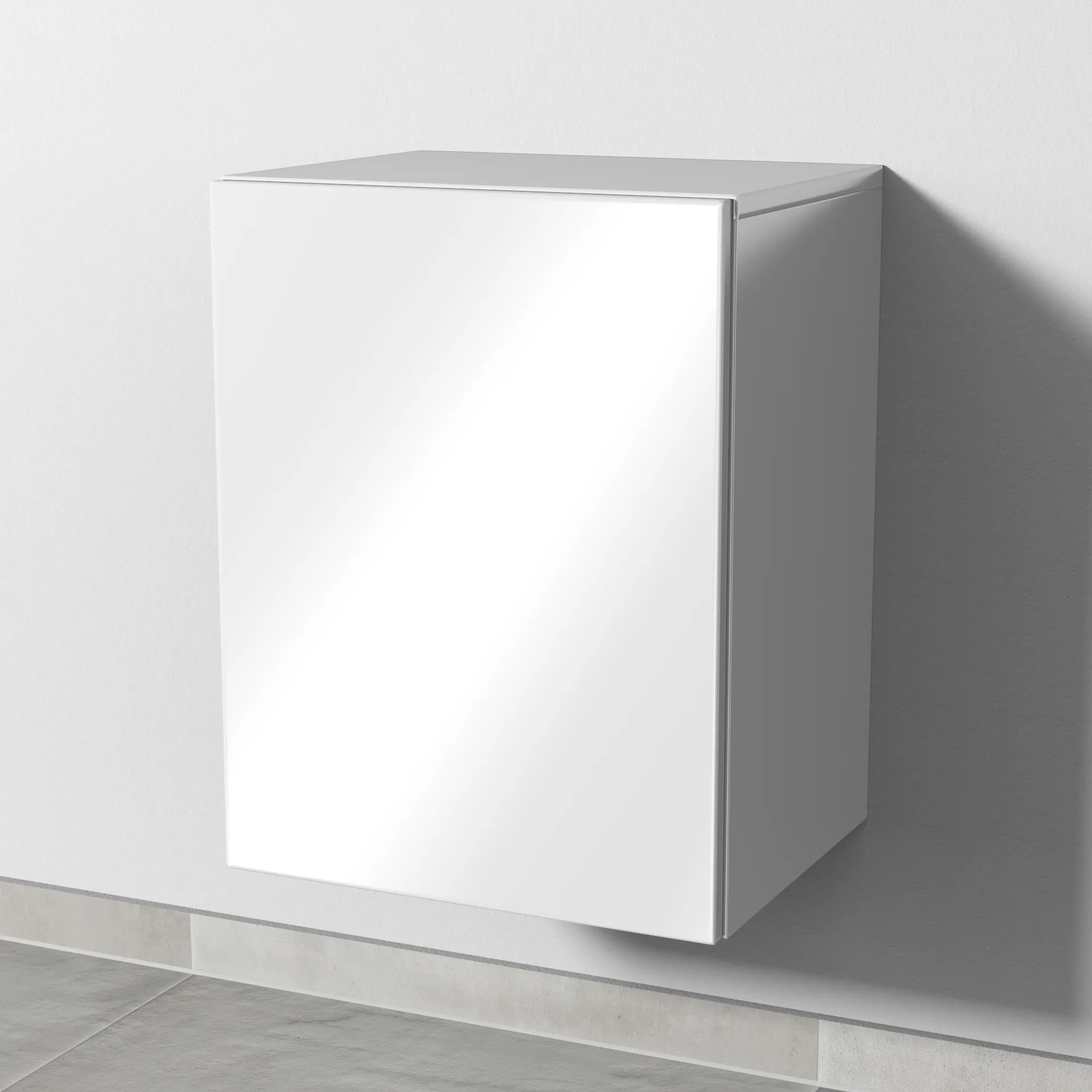 Sanipa 4balance Anbauschrank Linksanschlag (DL120) 520x400x328 Weiß-Glanz
