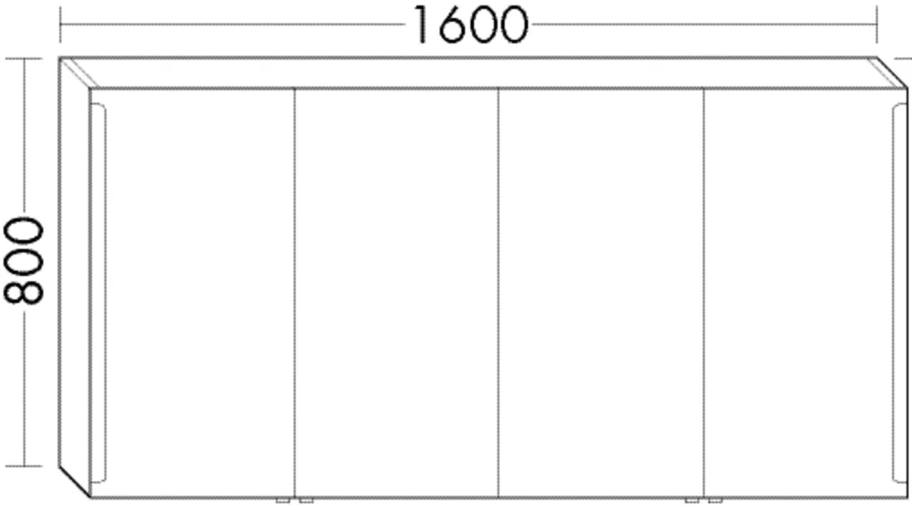 Spiegelschrank Sys30 von burgbad - beidseitig verspiegelt, LED-Beleuchtung, 170x1600x800 mm Spiegelschrank Sys30 von burgbad - beidseitig verspiegelt, LED-Beleuchtung, 170x1600x800 mm