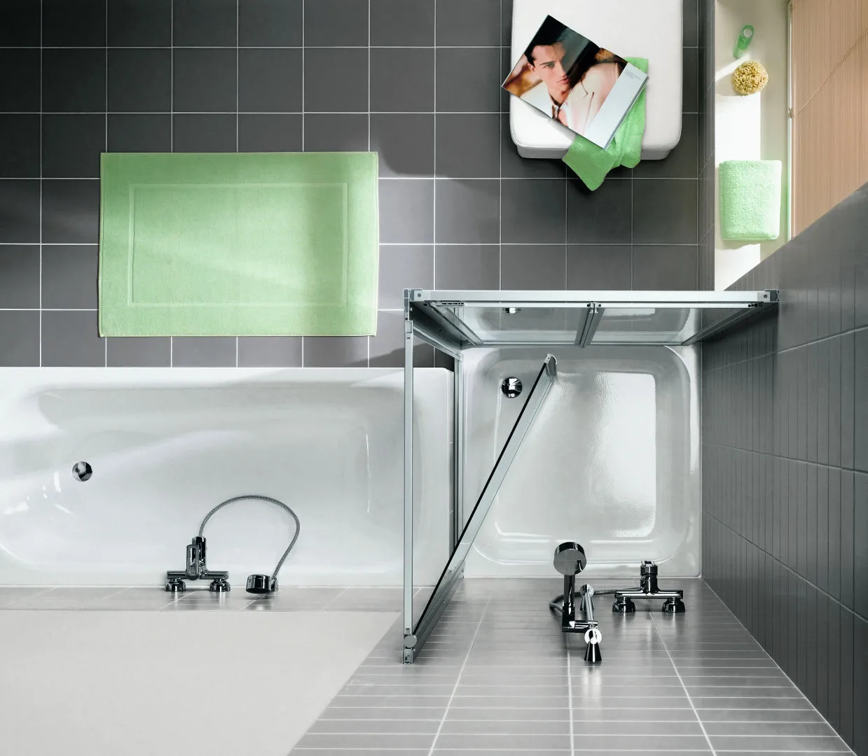 Kermi Duschdesign IBIZA 2000 Seitenwand beweglich Kermi Duschdesign IBIZA 2000 Seitenwand beweglich