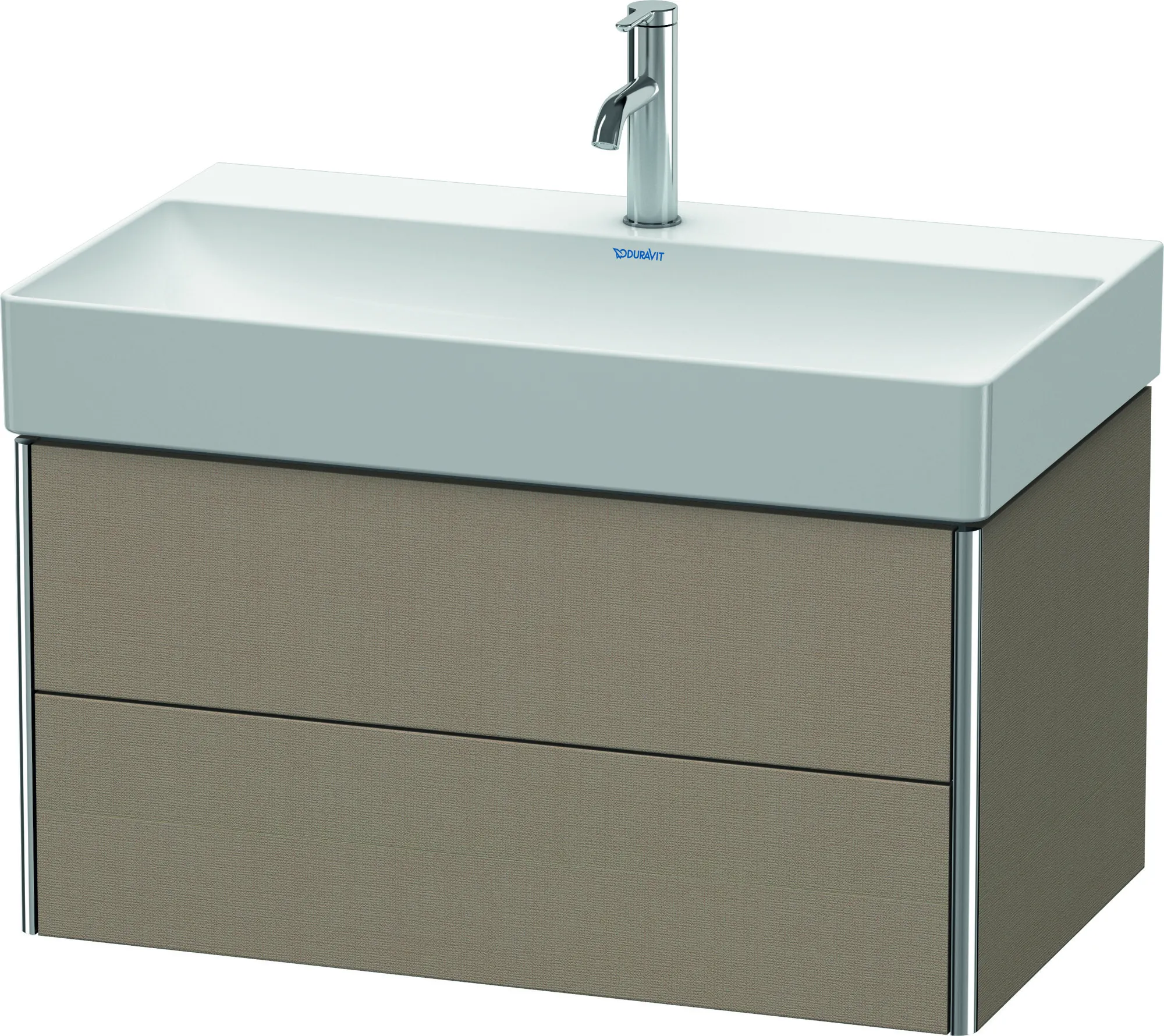 Duravit Waschtischunterschrank wandhängend „XSquare“ 78,4 × 39,7 × 46 cm Leinen