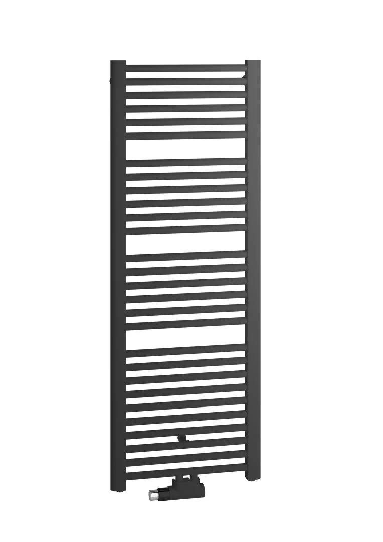 Kermi Heizkörper „Basic®-50“ 59,9 × 80,4 cm in Schwarz Soft (RAL 9005, matt)