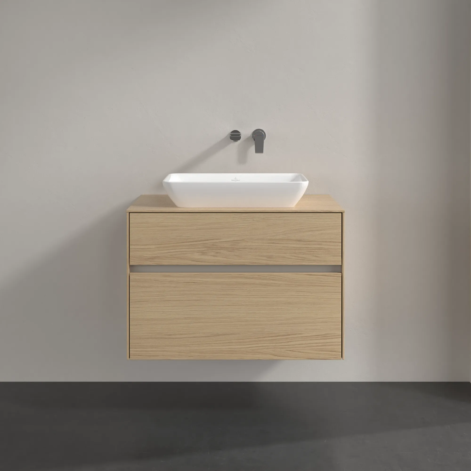 Villeroy & Boch Collaro Waschbeckenunterschrank C10800 800x548x500mm Eckig Nordic Oak