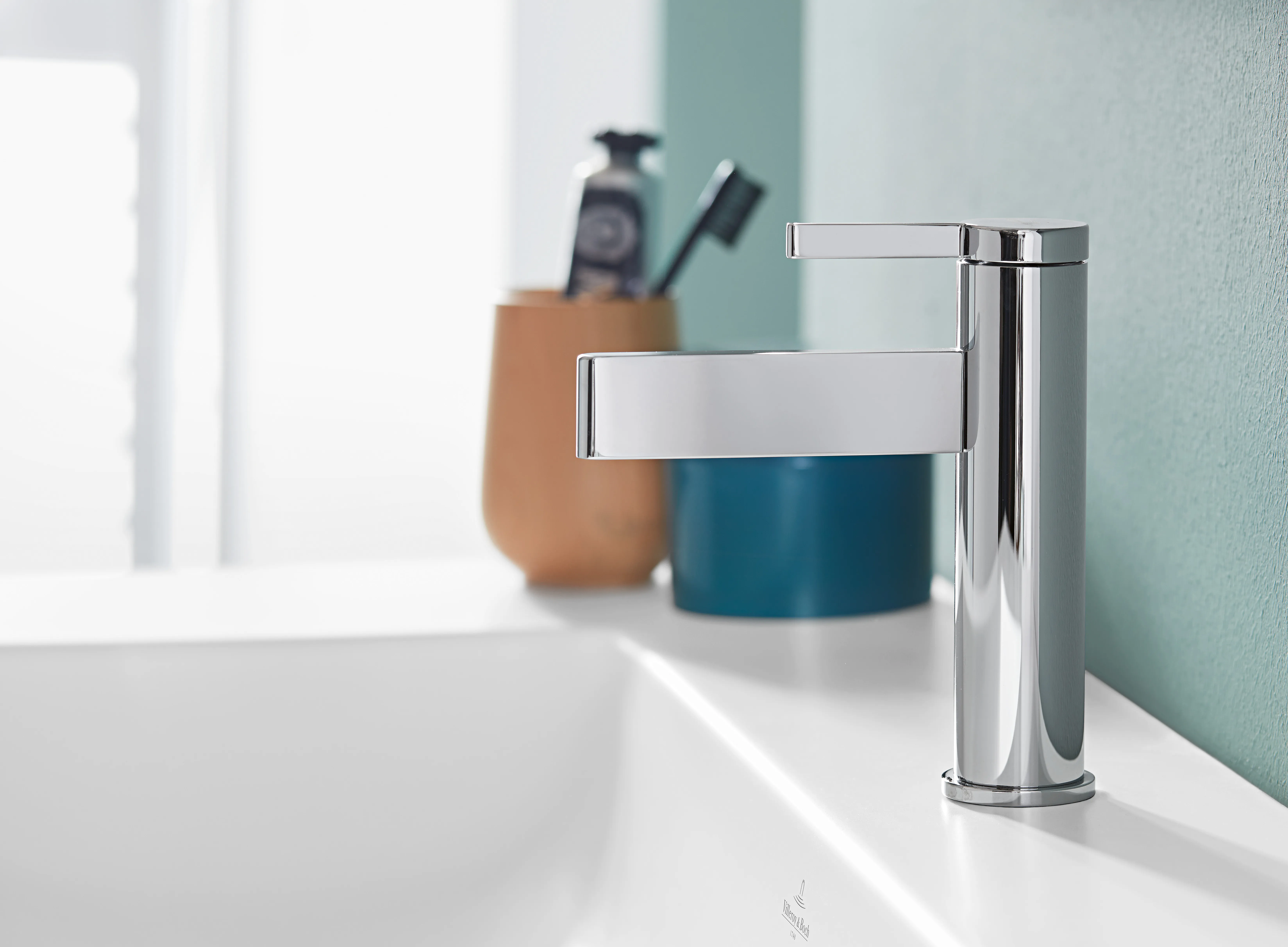 Einhand-Waschtischarmatur „Dawn“ 14,9 cm Ausladung 100 mm in Chrom Einhand-Waschtischarmatur „Dawn“ 14,9 cm Ausladung 100 mm in Chrom