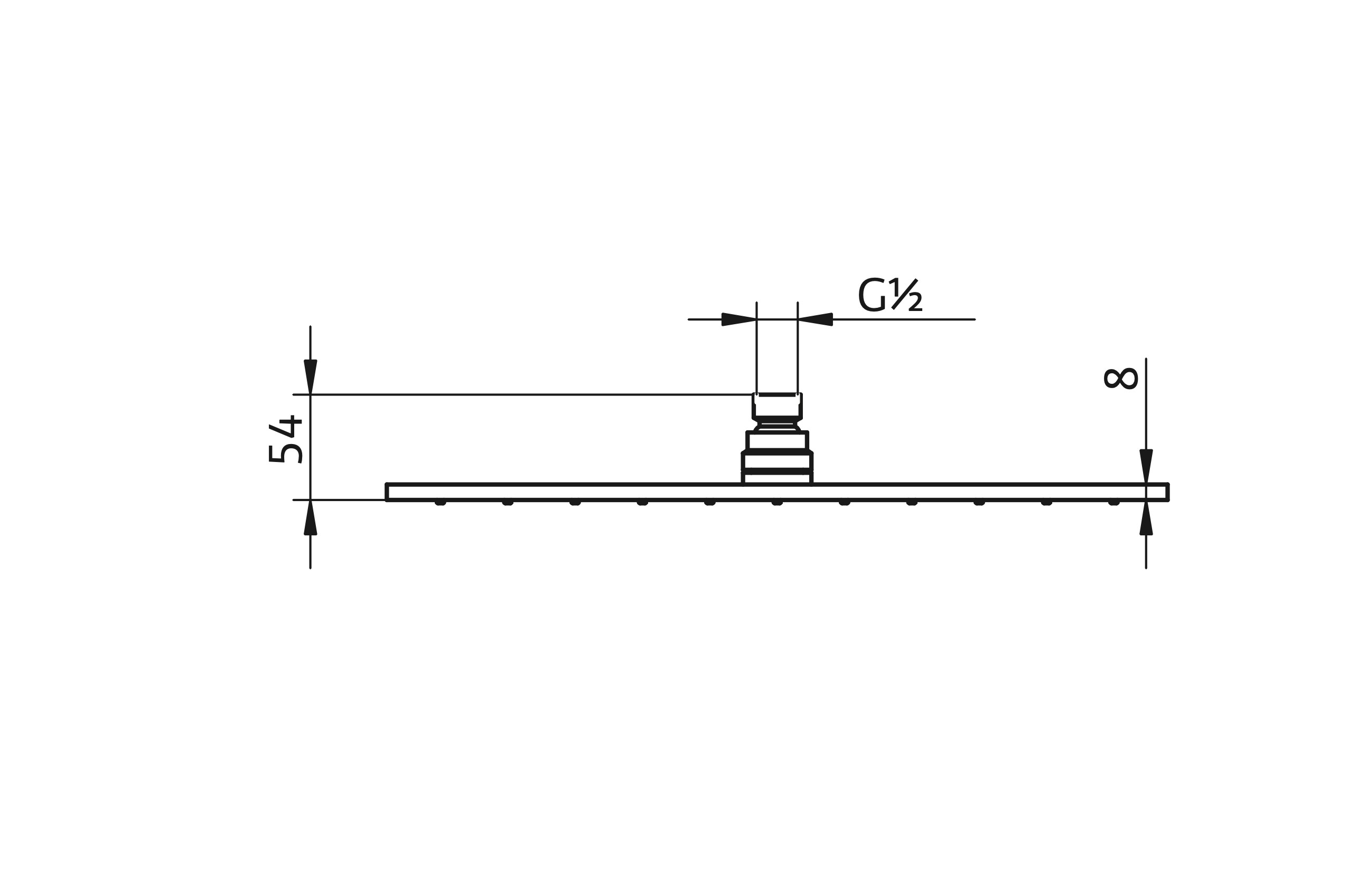 HSK Kopfbrause 40 cm in chrom HSK Kopfbrause 40 cm in chrom