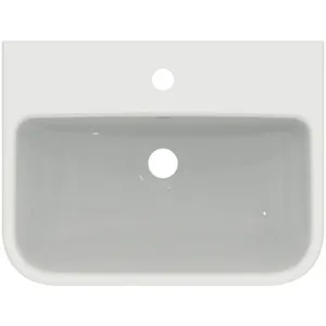 Waschbecken „i.lifeS“ 50 × 38 × 18 cm, Hahnlochposition mittig in Weiß Waschbecken „i.lifeS“ 50 × 38 × 18 cm, Hahnlochposition mittig in Weiß