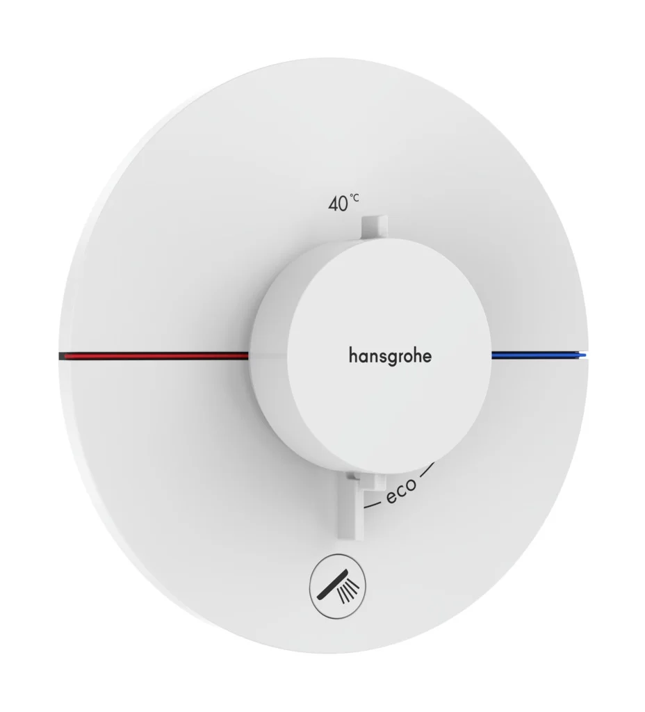 Hansgrohe ShowerSelect Comfort S Thermostat Unterputz, 1 Verbraucher + zusätzlicher Abgang, Mattweiß