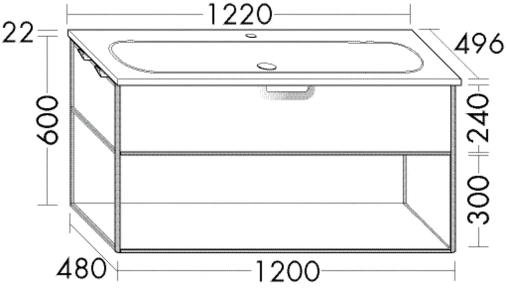 burgbad Badmöbelset „Vry“ in Weiß Matt burgbad Badmöbelset „Vry“ in Weiß Matt