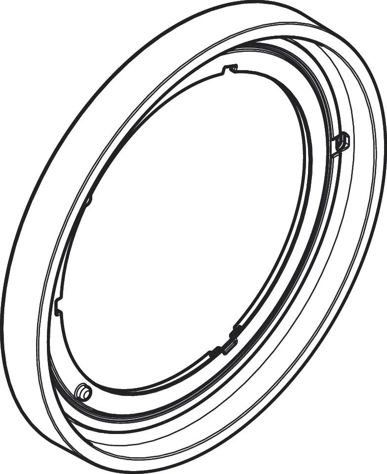 Verlängerungsrosette S 5 mm, Chrom