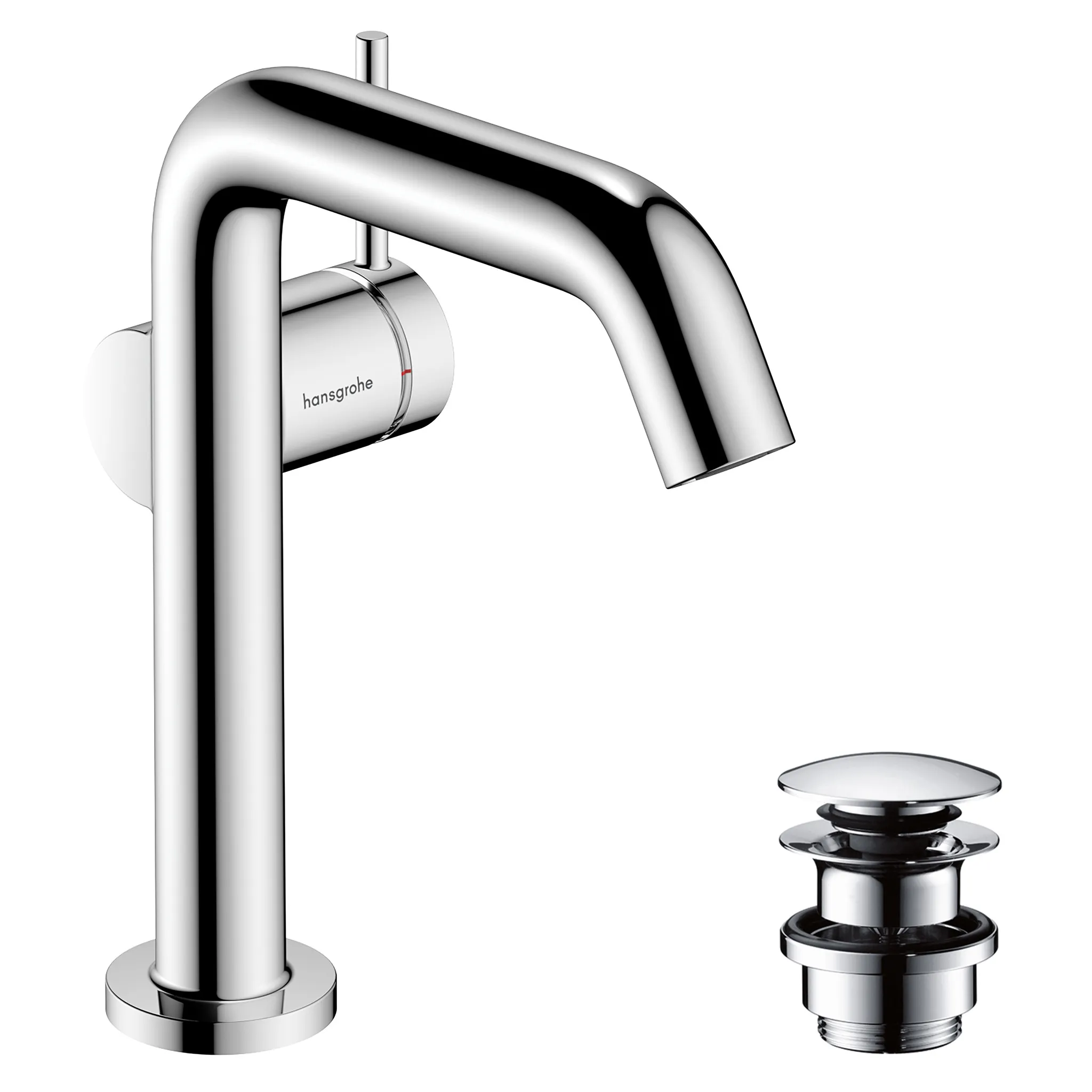 Tecturis S Einhebel-Waschtischmischer 150 Fine CoolStart mit Push-Open Ablaufgarnitur Chrom