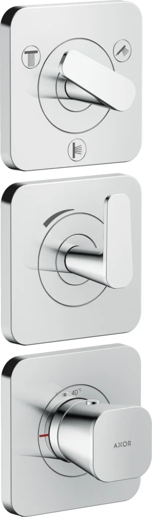 Hansgrohe AXOR Citterio C Thermostatmodul 380/120 UP FS Chrom, Unterputz, 3 Verbraucher, DN20, max. Durchfluss 30 l/min