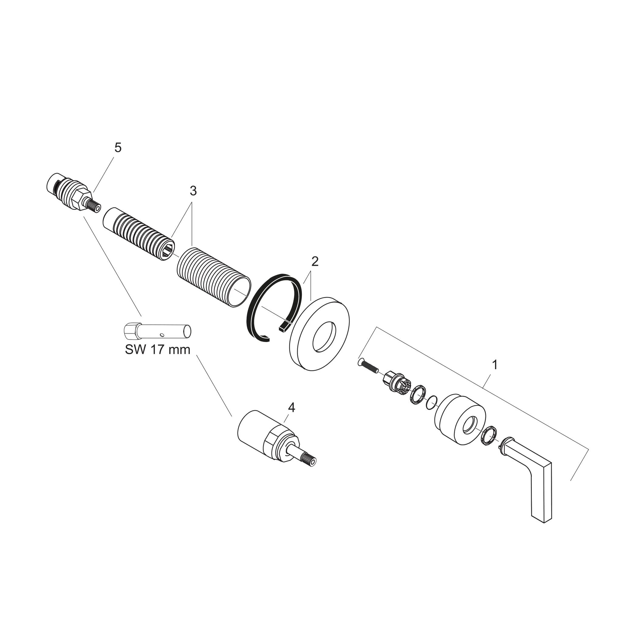 Hansgrohe AXOR Citterio Absperrventil Unterputz mit Hebelgriff, Chrom Hansgrohe AXOR Citterio Absperrventil Unterputz mit Hebelgriff, Chrom