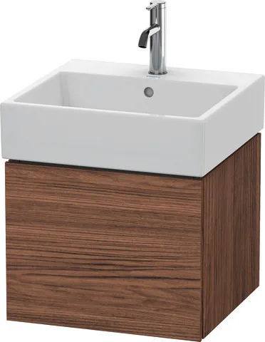 Duravit Waschtischunterschrank wandhängend „L-Cube“ 48,4 × 39,4 × 45,9 cm Nussbaum Dunkel Duravit Waschtischunterschrank wandhängend „L-Cube“ 48,4 × 39,4 × 45,9 cm Nussbaum Dunkel