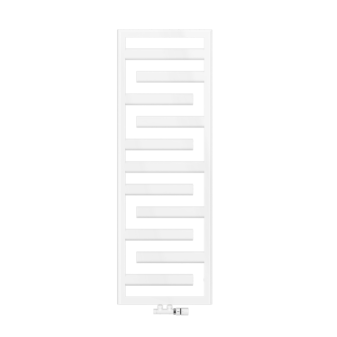 Zehnder Design-Heizkörper „Tetris“ 50 × 146 cm in Verkehrsweiß (RAL 9016, glänzend)